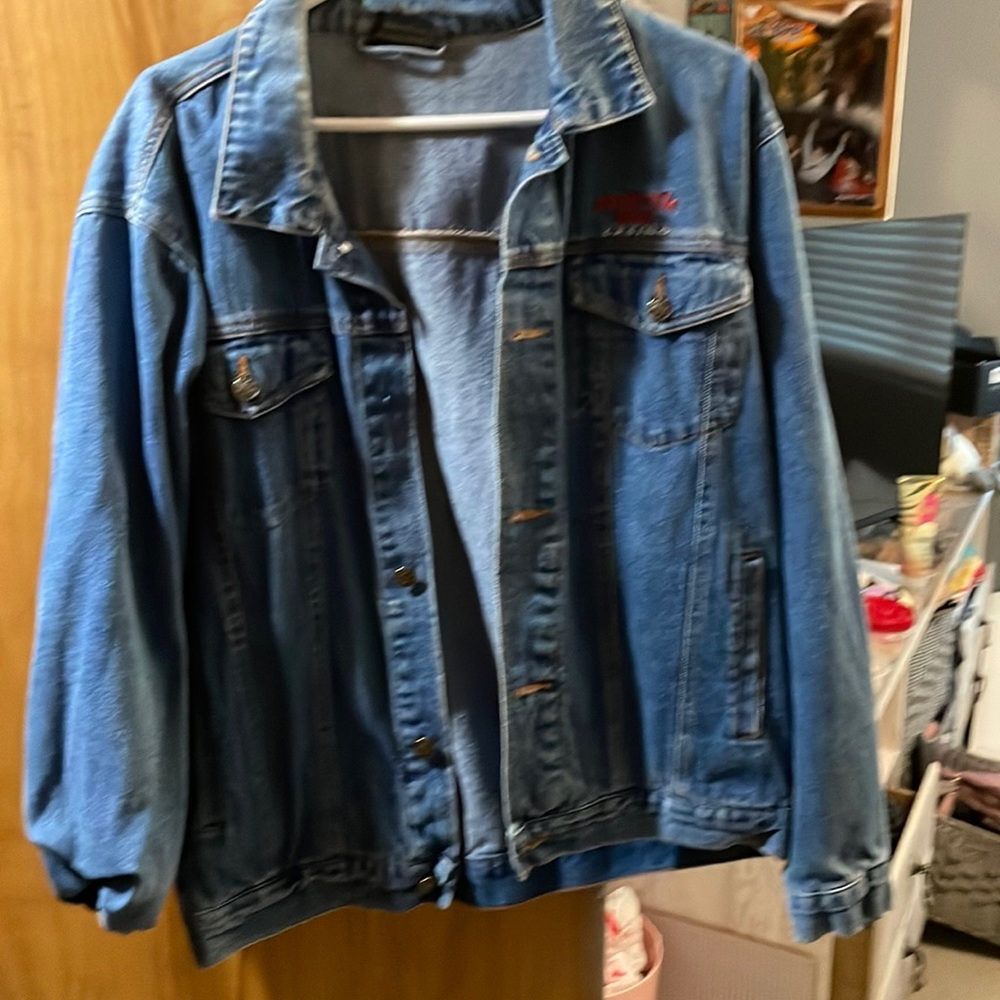 Oversized jean jacket